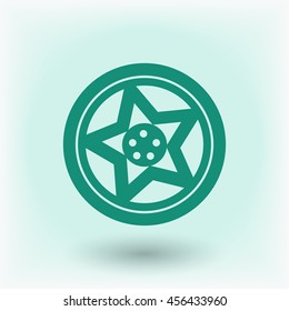 wheel disks icon
