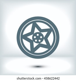 wheel disks icon
