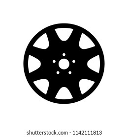 Wheel disks  icon, logo