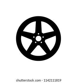 Wheel disks  icon, logo