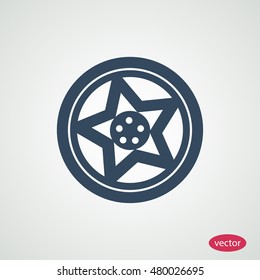 wheel disks icon, vector best flat icon, EPS