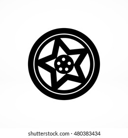 wheel disks icon, vector best flat icon, EPS