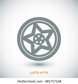 wheel disks icon, vector best flat icon, EPS