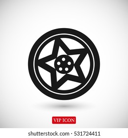 wheel disks icon, vector best flat icon, EPS