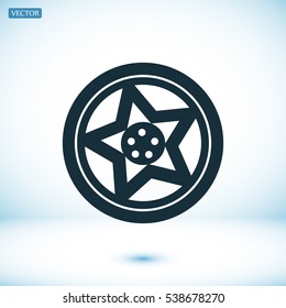 wheel disks icon, vector best flat icon, EPS