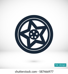 wheel disks icon, vector best flat icon, EPS