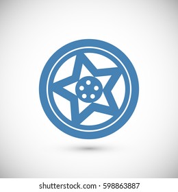 wheel disks icon, vector best flat icon, EPS