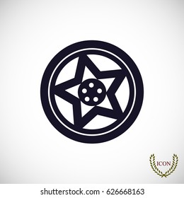 wheel disks icon, vector best flat icon, EPS