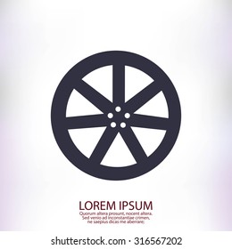 wheel disks icons