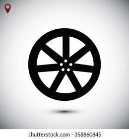 wheel disks icons