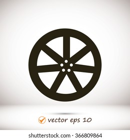 wheel disks icons