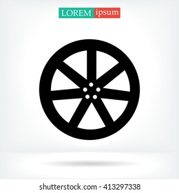 wheel disks icons
