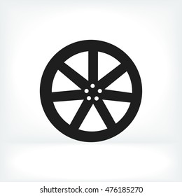 wheel disks icons, vector best flat icon, EPS