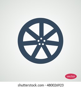 wheel disks icons, vector best flat icon, EPS