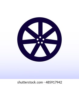 wheel disks icons, vector best flat icon, EPS