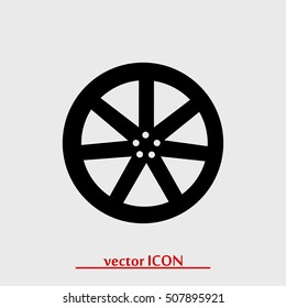 wheel disks icons, vector best flat icon, EPS