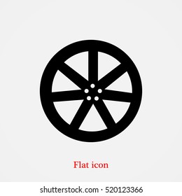 wheel disks icons, vector best flat icon, EPS