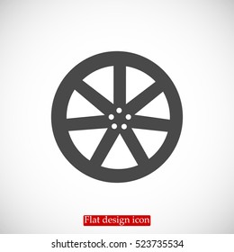 wheel disks icons, vector best flat icon, EPS