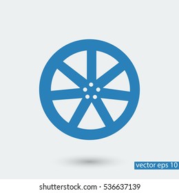 wheel disks icons, vector best flat icon, EPS