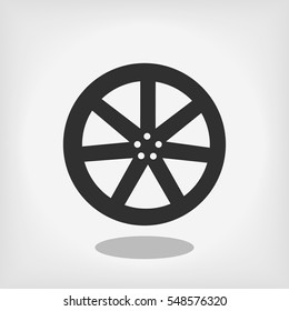 wheel disks icons, vector best flat icon, EPS