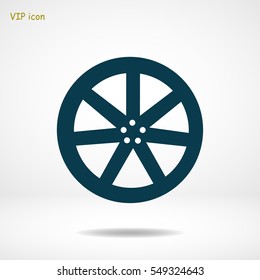 wheel disks icons, vector best flat icon, EPS