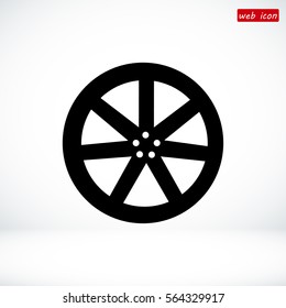 wheel disks icons, vector best flat icon, EPS