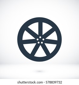 wheel disks icons, vector best flat icon, EPS