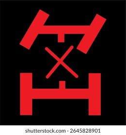 wheel drive lock warning light car indicator of 4wd lock mode is activated
