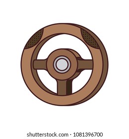 wheel driver car isometric icon