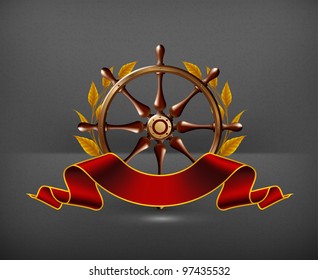 Wheel Emblem, vector