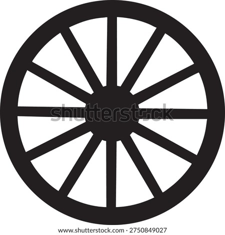 Wheel evolution comparative design concept with wooden cart wheel and moder