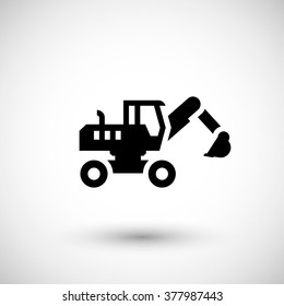 Wheel excavator icon