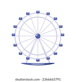 wheel ferris icon isolated vector