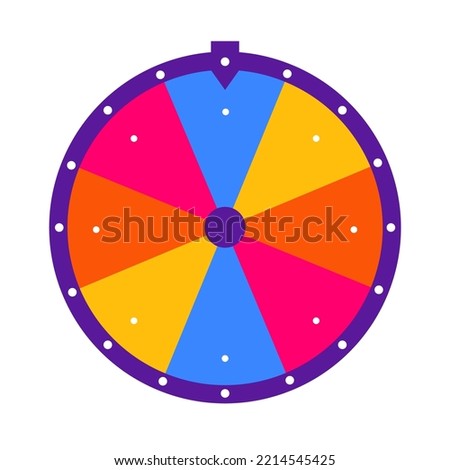 Wheel of fortune background. Vector illustration. Online casino concept.