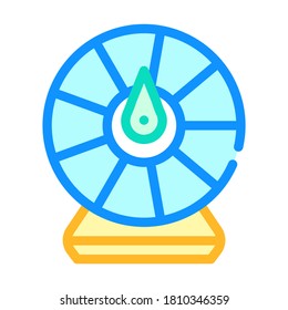wheel of fortune color icon vector. wheel of fortune sign. isolated symbol illustration