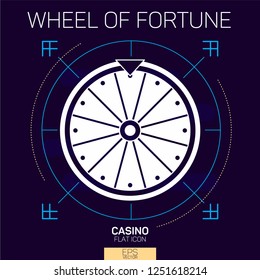 Wheel Of Fortune Flat Icon