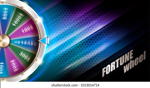 Wheel of fortune gambling background