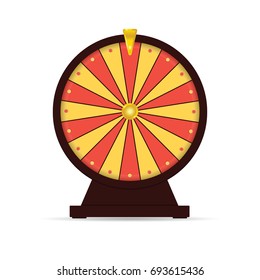 wheel of fortune gambling illustration in colorful