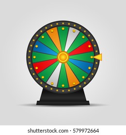 Wheel of fortune, icon. Vector illustration