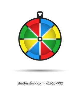 Wheel of fortune, icon. Vector illustration