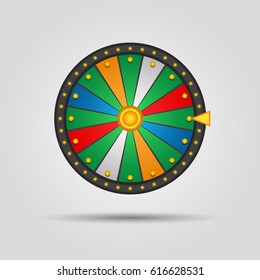 Wheel of fortune, icon. Vector illustration