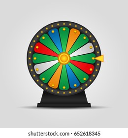 Wheel of fortune icon. Vector illustration