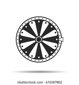 Wheel of fortune, icon. Vector illustration