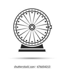 Wheel of fortune, icon. Vector illustration