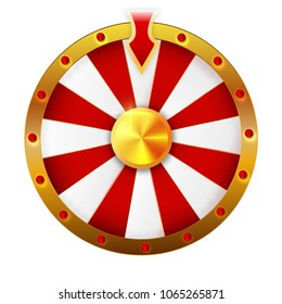 wheel of fortune isolated vector object on white background. EPS 10