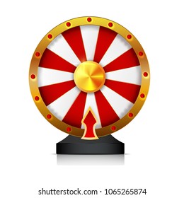 wheel of fortune isolated vector object on white background. EPS 10