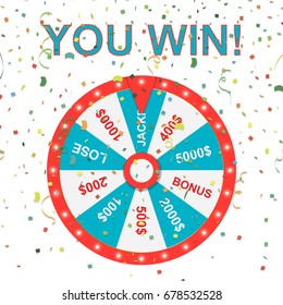 Wheel of Fortune. Jackpot. Win. Luck. Online casino. Entertainment.