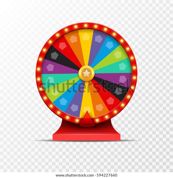 Wheel Of Fortune\
lottery luck illustration. Casino game of chance. Win fortune\
roulette. Gamble chance\
leisure.