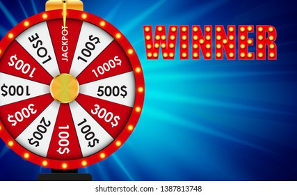 Wheel of Fortune, Lucky background. Vector Illustration EPS10