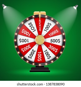 Wheel of Fortune, Lucky background. Vector Illustration EPS10